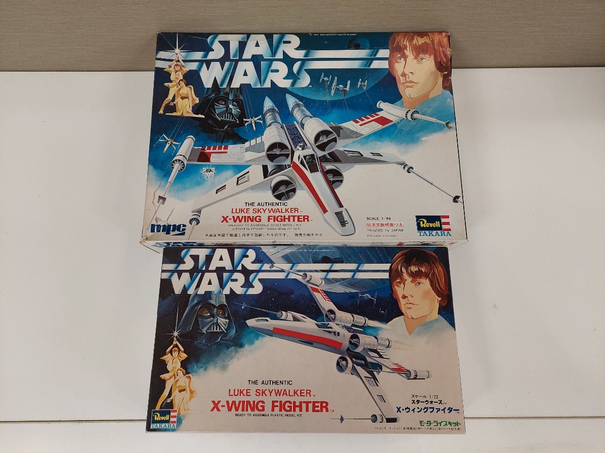 【ジャンク】REVEII　プラモデル　STAR WARS　スター・ウォーズ　プラモデル　X-WING FIGHTER エックス ウイング ファイター　2点セット_画像1