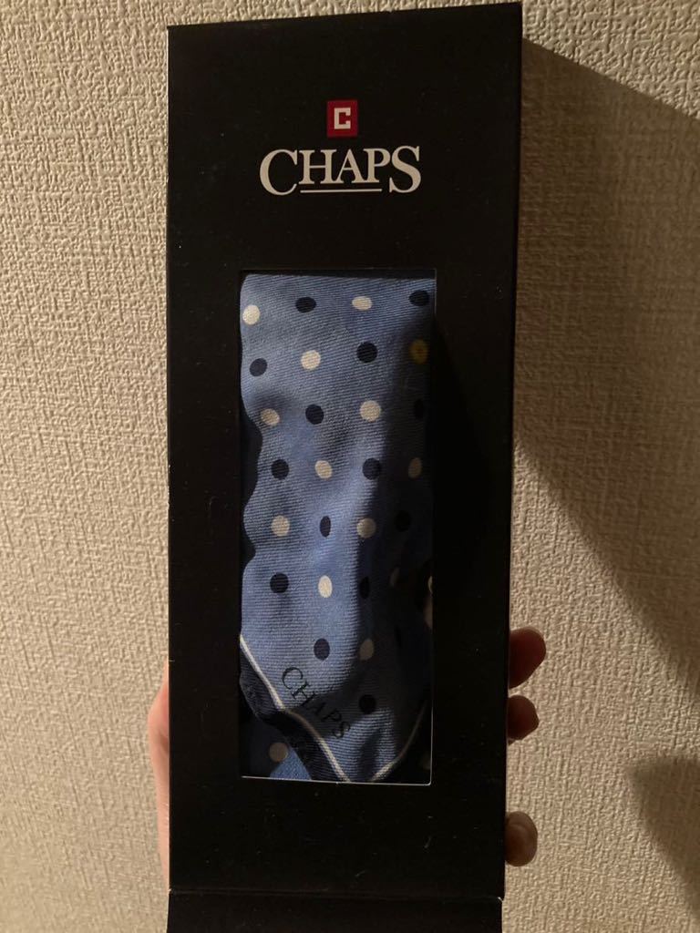 送料無料　CHAPS 【新品未使用品】CHAPS チャップス メンズ 紳士 ハンカチ（大判）_画像1