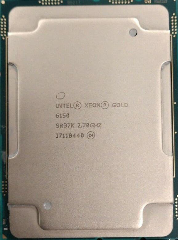 Xeon Intel Xeon Gold 6150 SR37K 18C 2.7GHz 3.4/3.7GHz 24.75MB 165W LGA3647 DDR4-2666