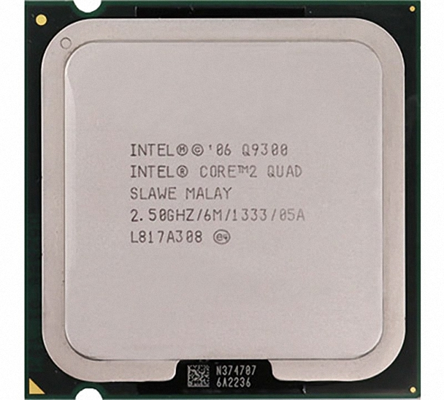 Intel Core 2 Quad Q9300 SLAWE 4C 2.5GHz 6MB 95W LGA775_画像1