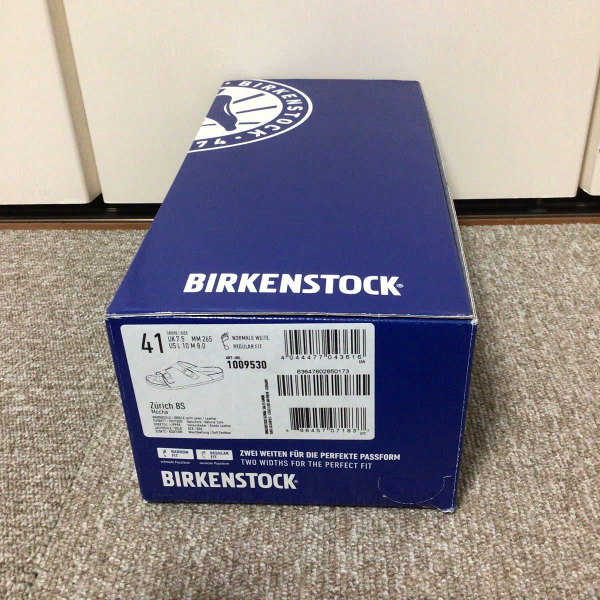 【中古 美品】BIRKENSTOCK ビルケンシュトック ZURICH チューリッヒ サンダル ソフトフットベッド レギュラーフィット 41 26.5cm モカの画像10