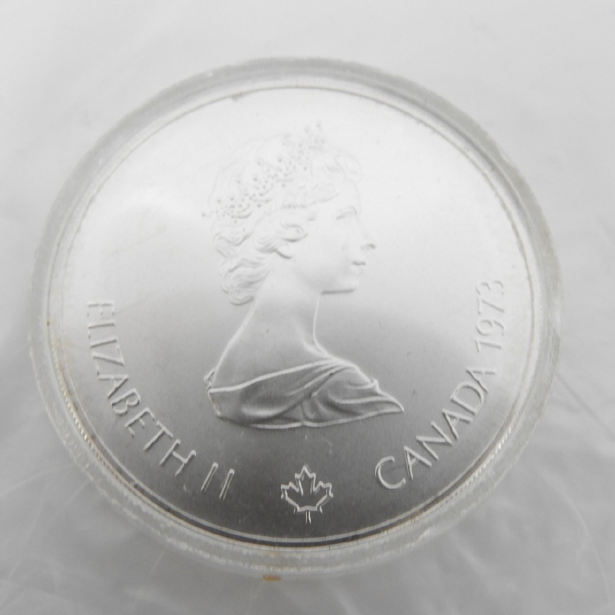 【記念貨幣】モントリオールオリンピック 1976 記念銀貨 エリザベス女王 5ドル 2枚セット 903324300 1104_画像2