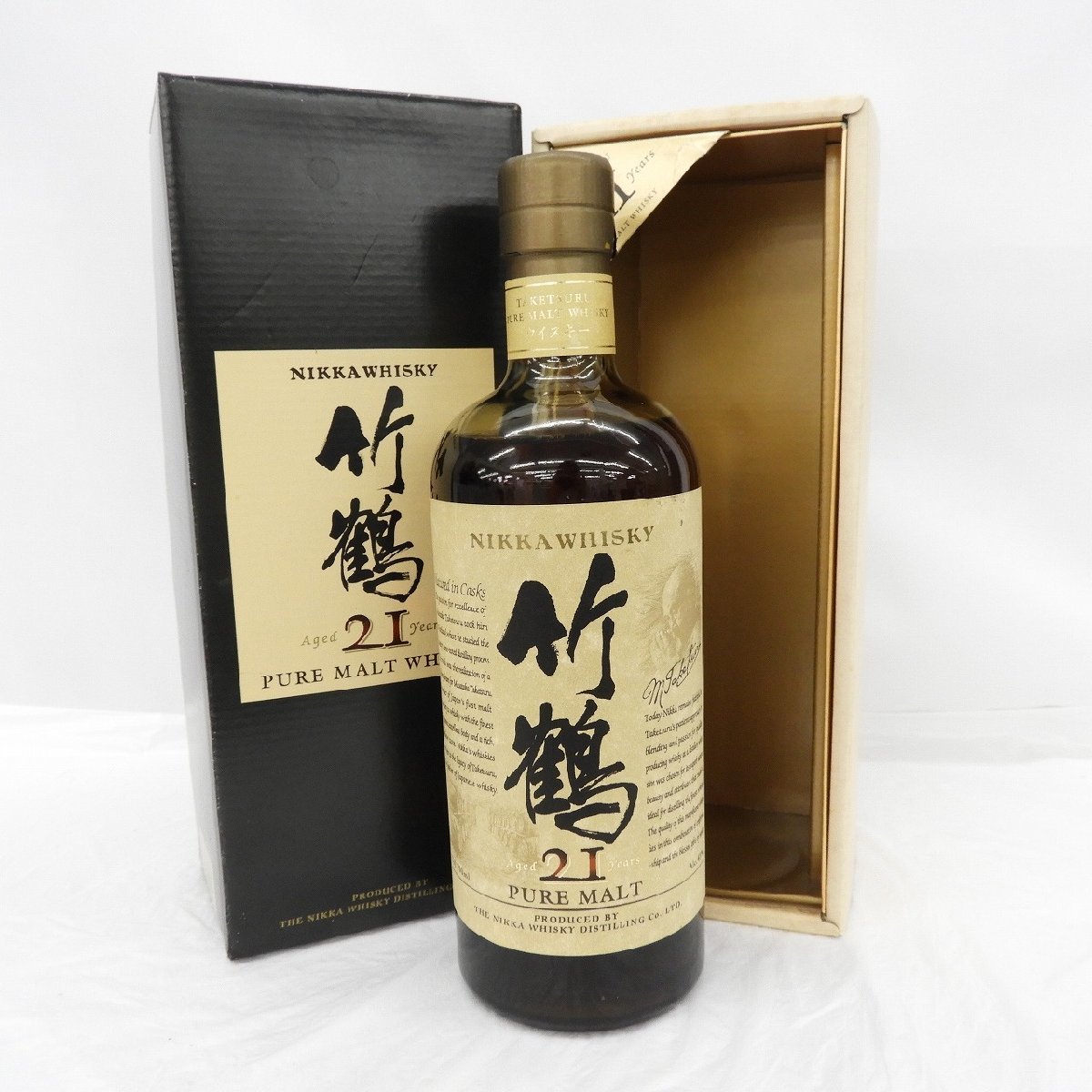 1円～【未開栓】NIKKA ニッカ 竹鶴 21年 ピュアモルト 旧ボトル