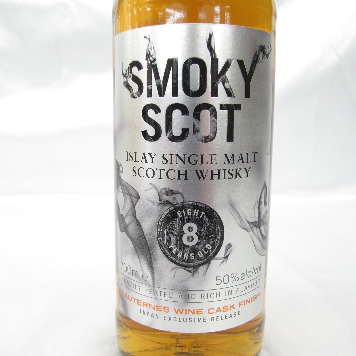 【未開栓】SMOKY SCOT スモーキースコット 8年 ヘビリーピーテッド ワインカスクフィニッシュ ウイスキー 700ml 50% 11426237 1115_画像2