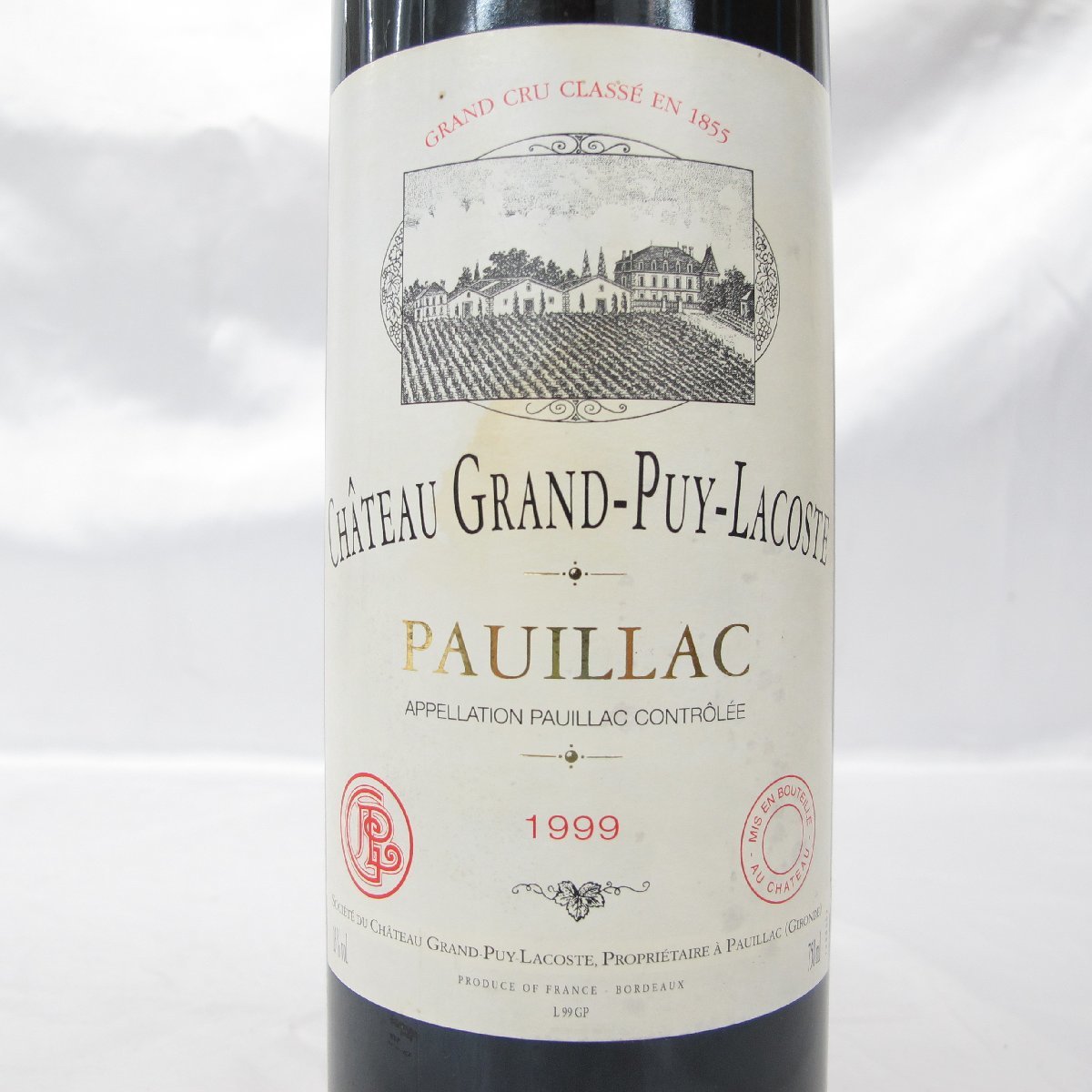 【未開栓】Chateau Grand Puy Lacoste シャトー・グラン・ピュイ・ラコステ 1999 赤 ワイン 750ml 13% 11425836 1123_画像2