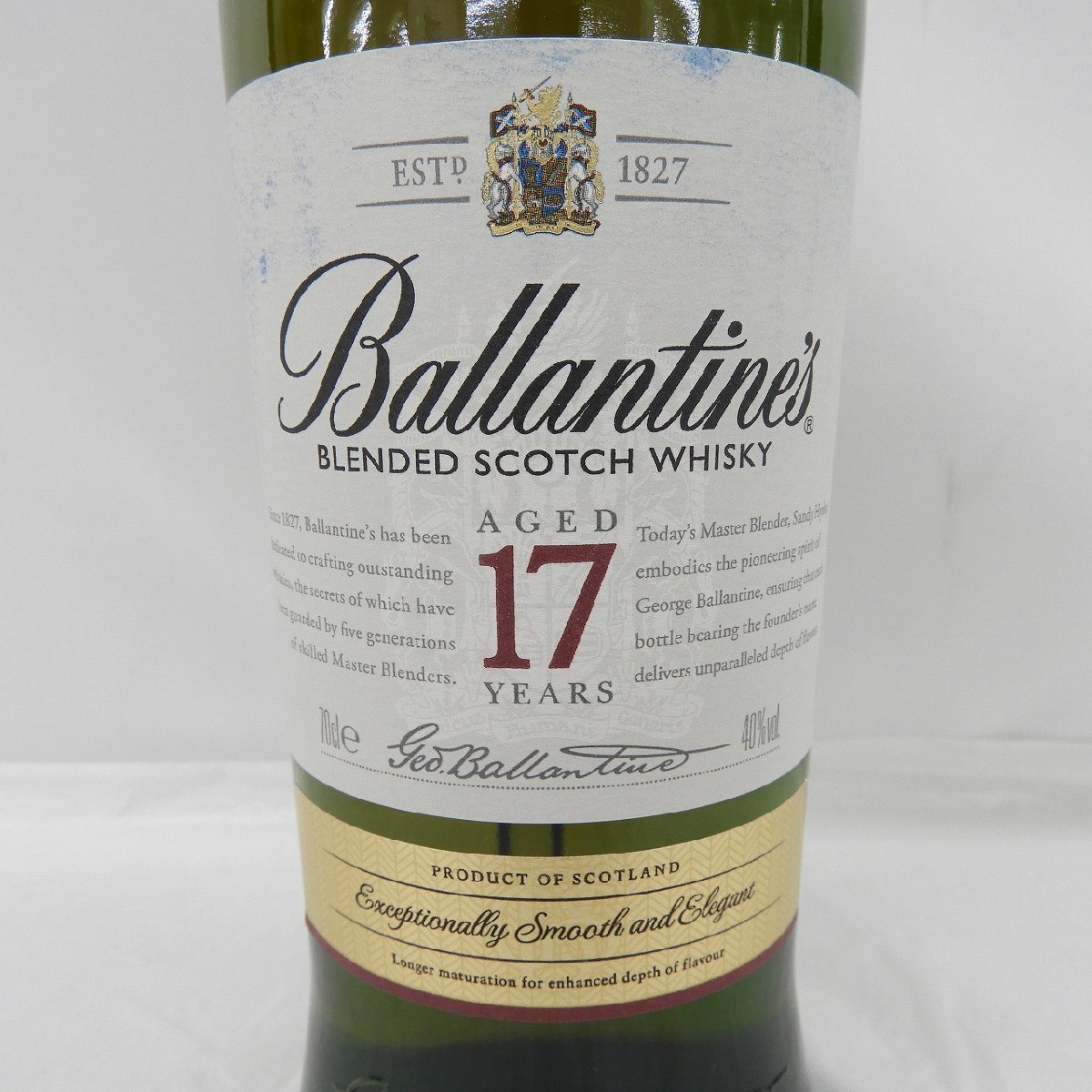 【未開栓】Ballantine's バランタイン 17年 ブレンデッドスコッチ ウイスキー 700ml 40% 11417207 1123_画像2