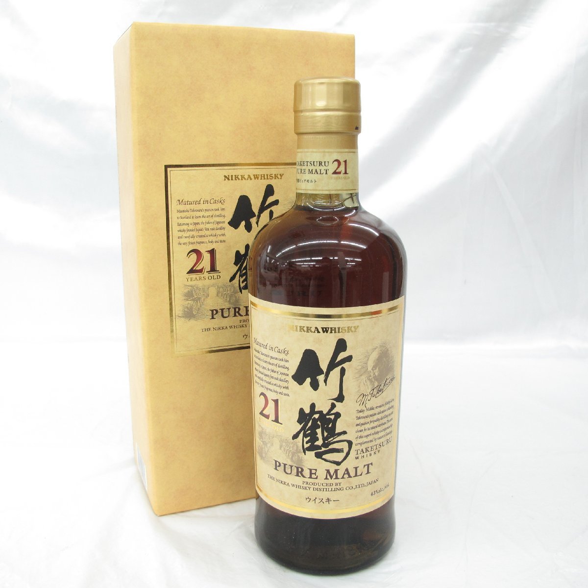 1円～【未開栓】NIKKA ニッカ 竹鶴 21年 ピュアモルト ウイスキー