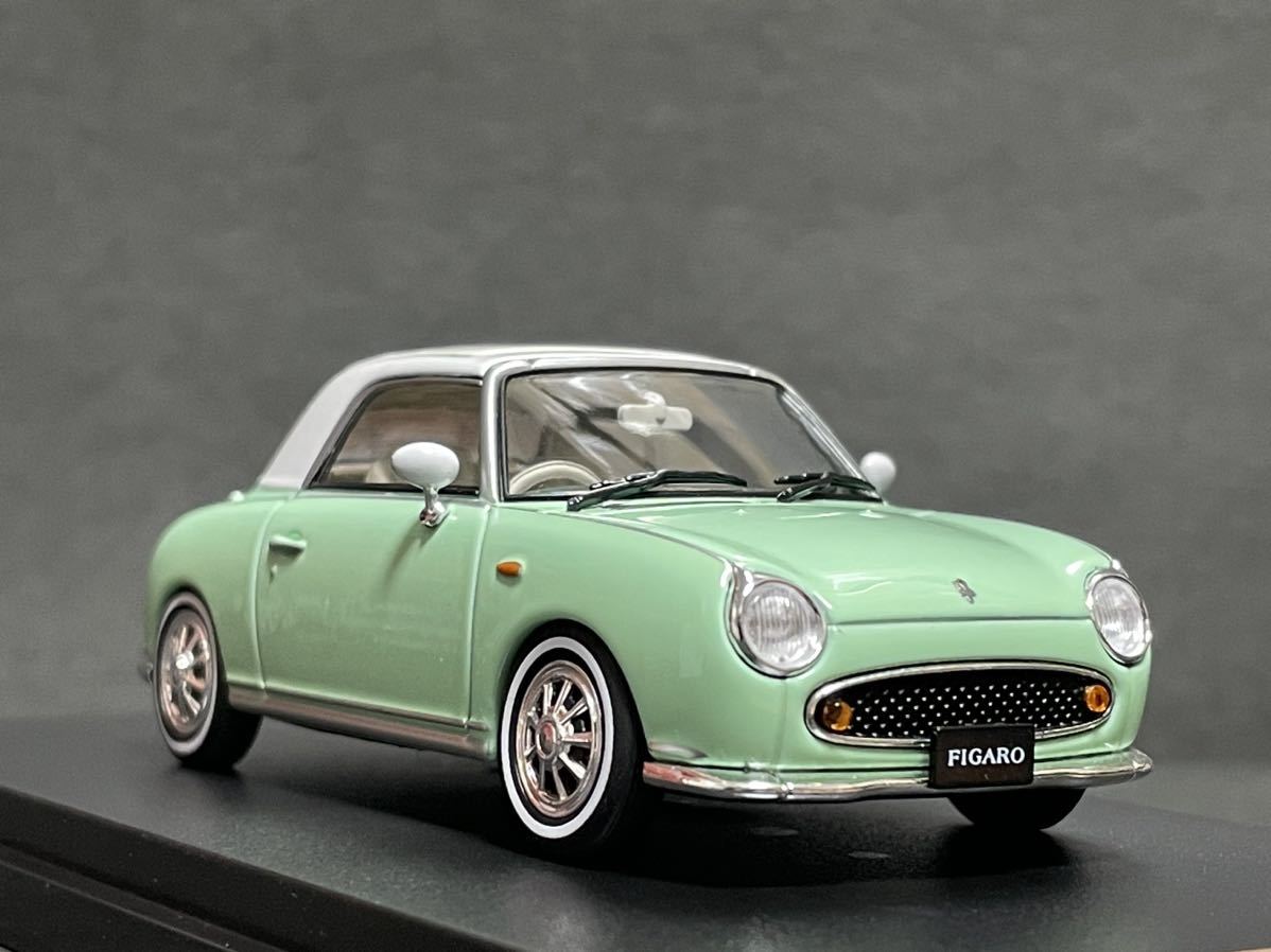 1/43 NISSAN フィガロ メッキホイール/ホワイトリボンタイヤ仕様 _画像2