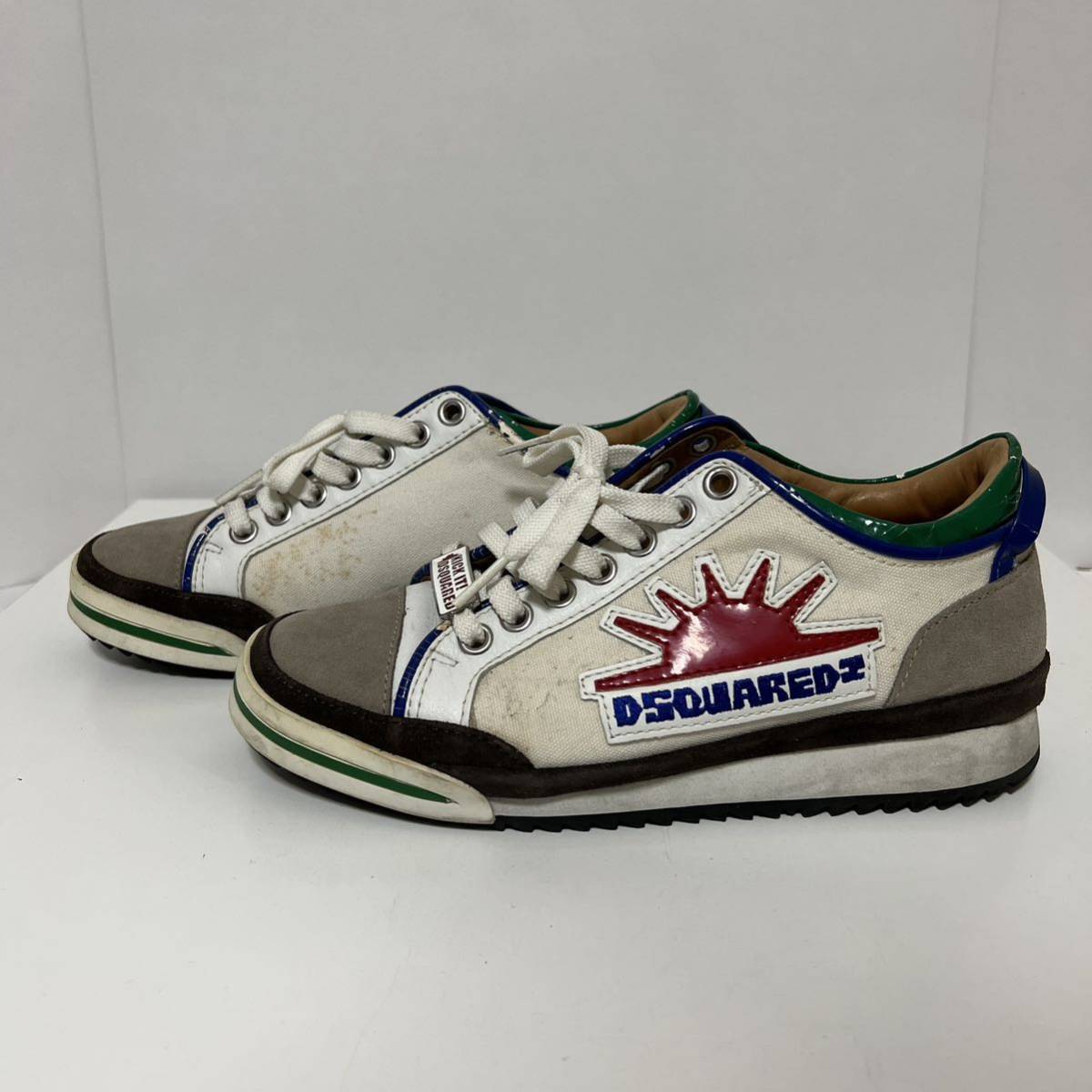 ディースクエアード キャンバス スニーカー / デニムも DSQUARED2 ディースクエアード キャンバス スニーカー 42 中古