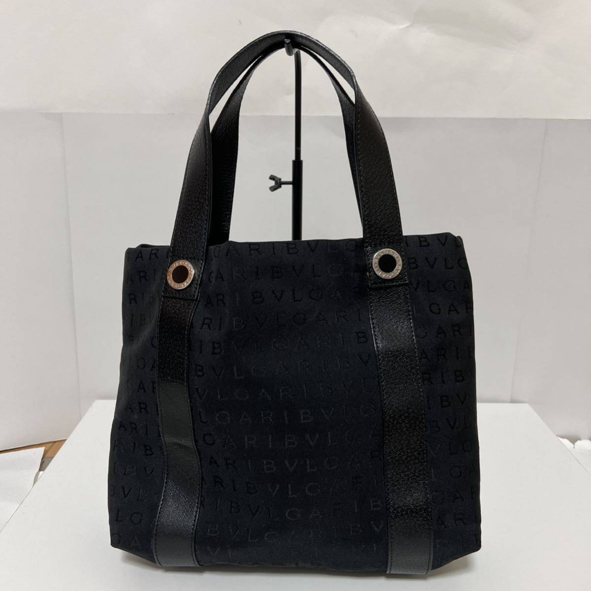 BVLGARI ブルガリ ロゴマニア ミニトートバッグ ポーチ付き BVLGARI ブルガリ ロゴマニア ミニトートバッグ ポーチ付き