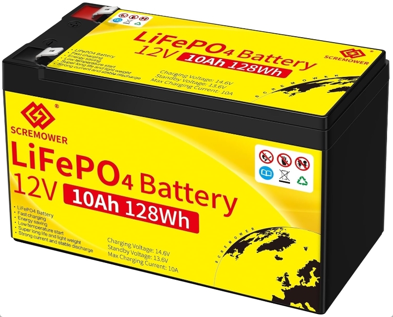 12V 10Ah LiFePO4 リチウム鉄バッテリー ディープサイクル BMS保護 4000 サイクル以上 新品 送料込み_画像1