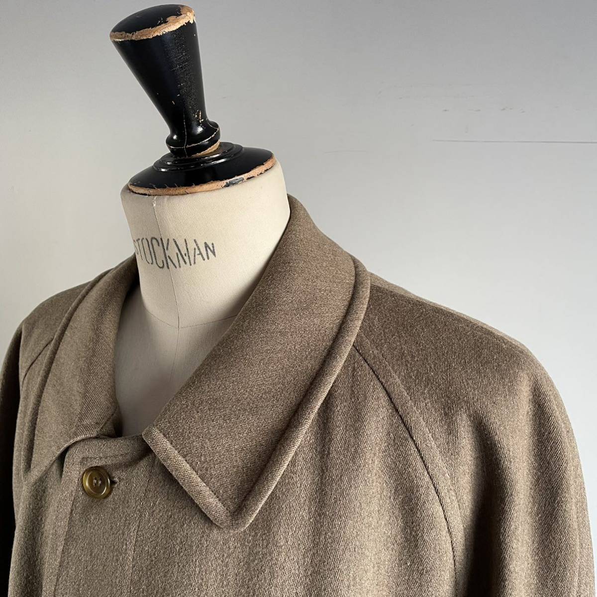 【一枚袖 以上】バーバリー コート ウールコート ベルテッドコート イングランド製 別注品 80s