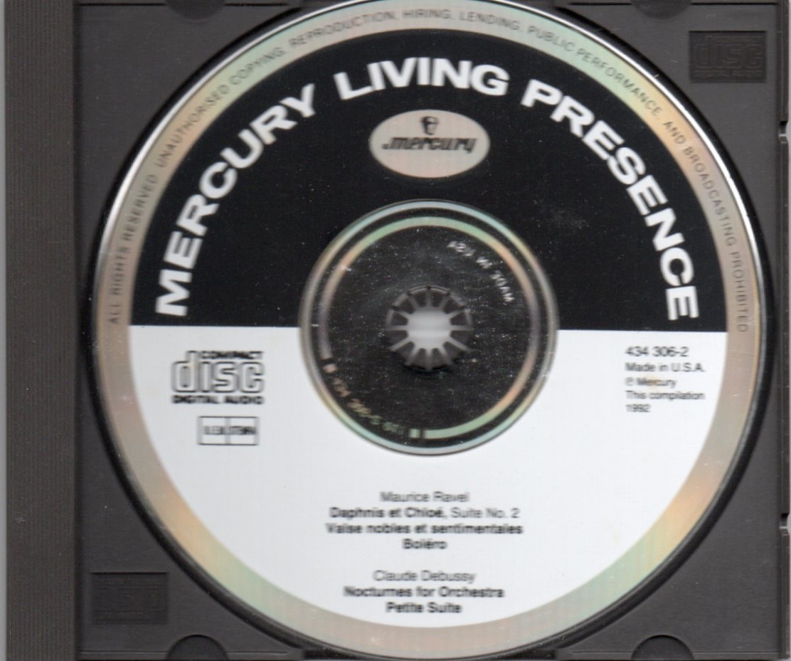 ★ラヴェル/ダフニスとクロエ/ドビュッシー/ノクターン★パレー★MERCURY LIVING PRESENCE US盤全面アルミ蒸着_画像3