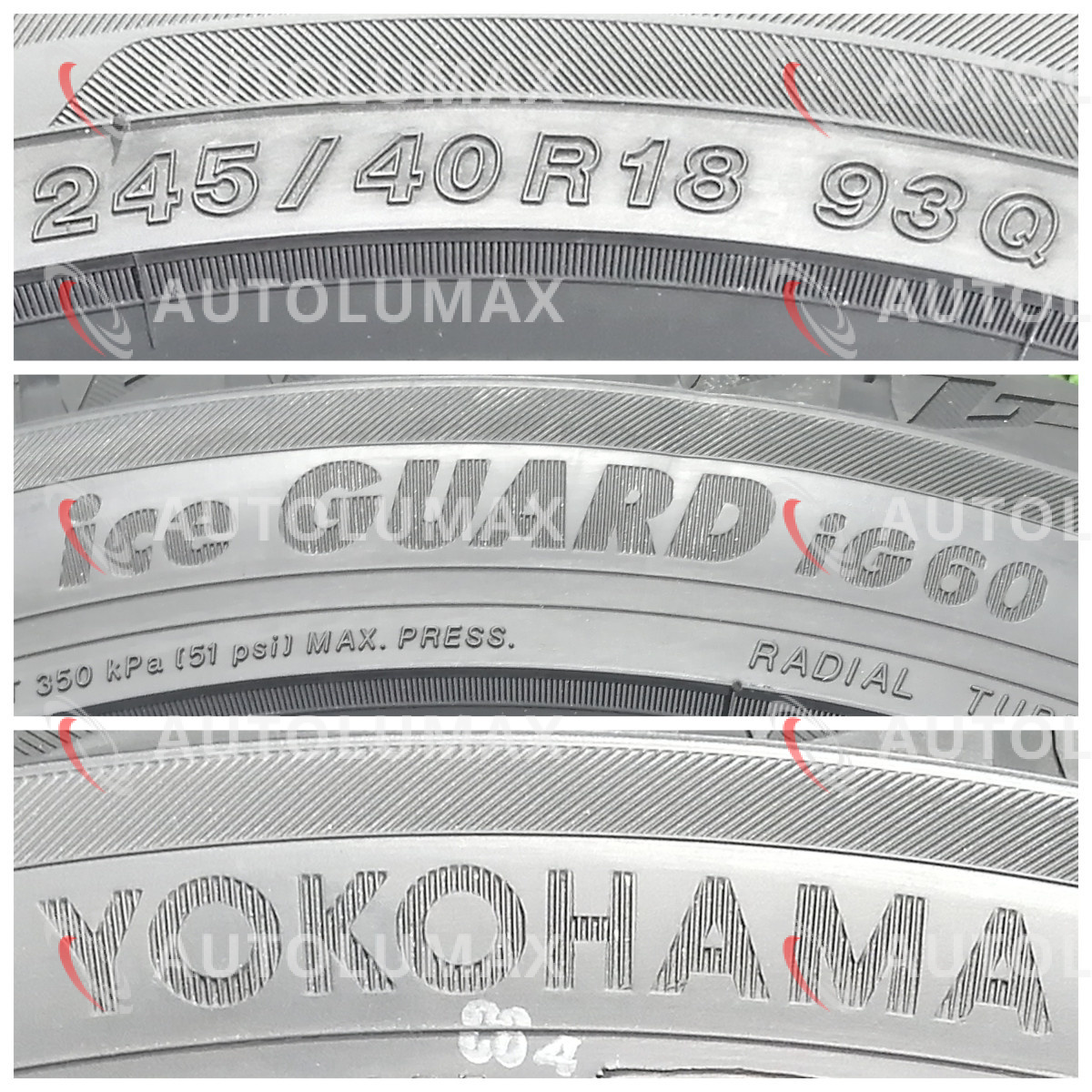 245/40R18 93Q Yokohama iceGUARD iG60 新品 スタッドレスタイヤ 4本セット 2023年製 ヨコハマ N2956._画像3