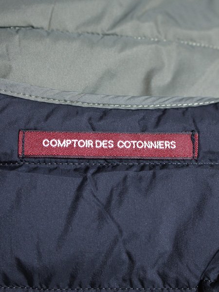 美品♪ COMPTOIR DES COTONNIERS コントワードコトニエ ノーカラー ウルトラライト 軽量 ダウンジャケット S_画像3