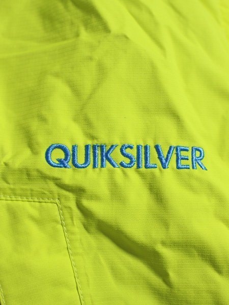 QUIKSILVER クイックシルバー ロゴ刺繍 防風 アウトドア スキースノボウェア ジャケット M_画像4