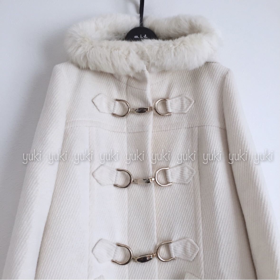 BURBERRY BLUE LABEL ダッフルコート オフホワイト 38 BURBERRY BLUE LABEL ダッフルコート オフホワイト 38