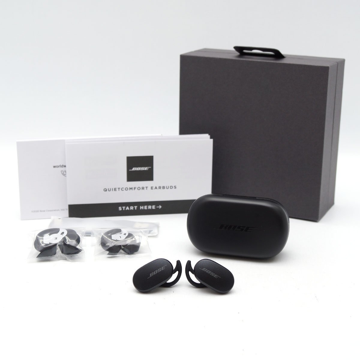 BOSE QuietComfort EarBuds 429708 完全独立型ワイヤレスイヤホン ノイズキャンセリング Bluetooth ブラック [H800381]