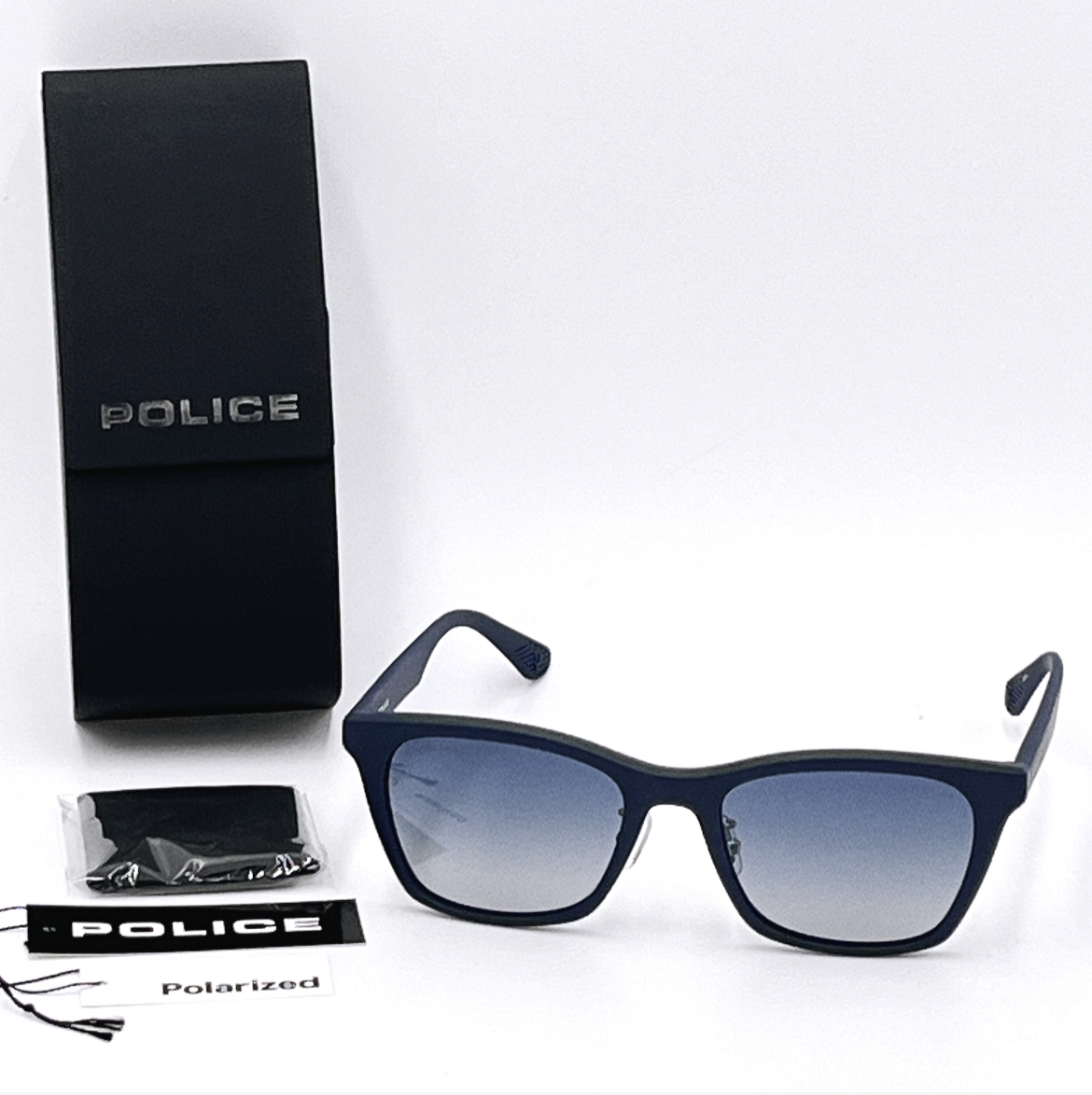 POLICE　ポリス　　偏光　サングラス　SPLG43J　715P　53　ウェリントン　UVカット