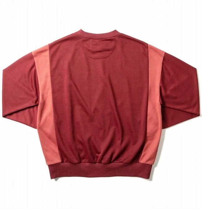 新品未使用Deviluseデビルユース　Panel Crewnecメンズトレーナーk　Burgundy-XL_画像3