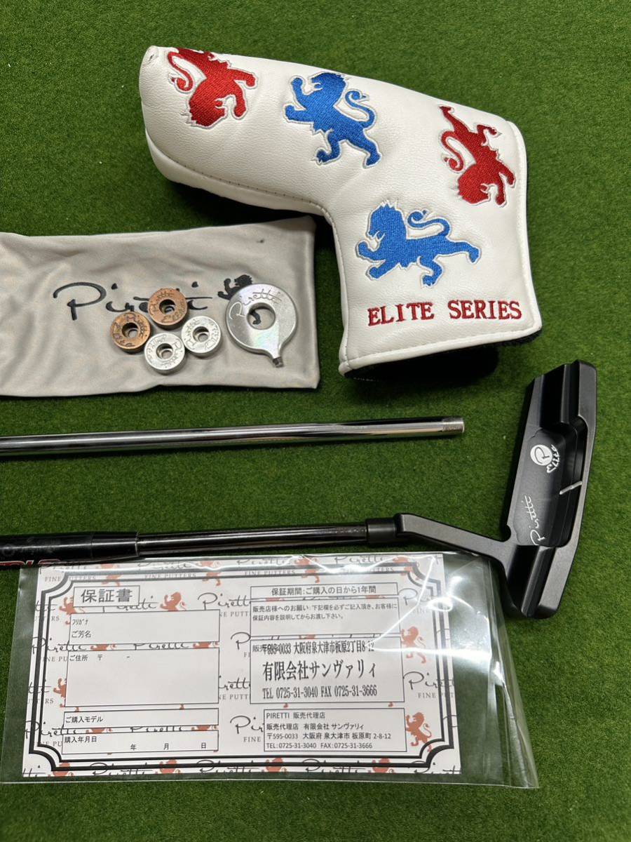 ピレッティ コルティノ2 エリート ブラック パター BGT スタビリティツアーシャフト Piretti Cortino2 Elite Black Putter　限定品_画像7