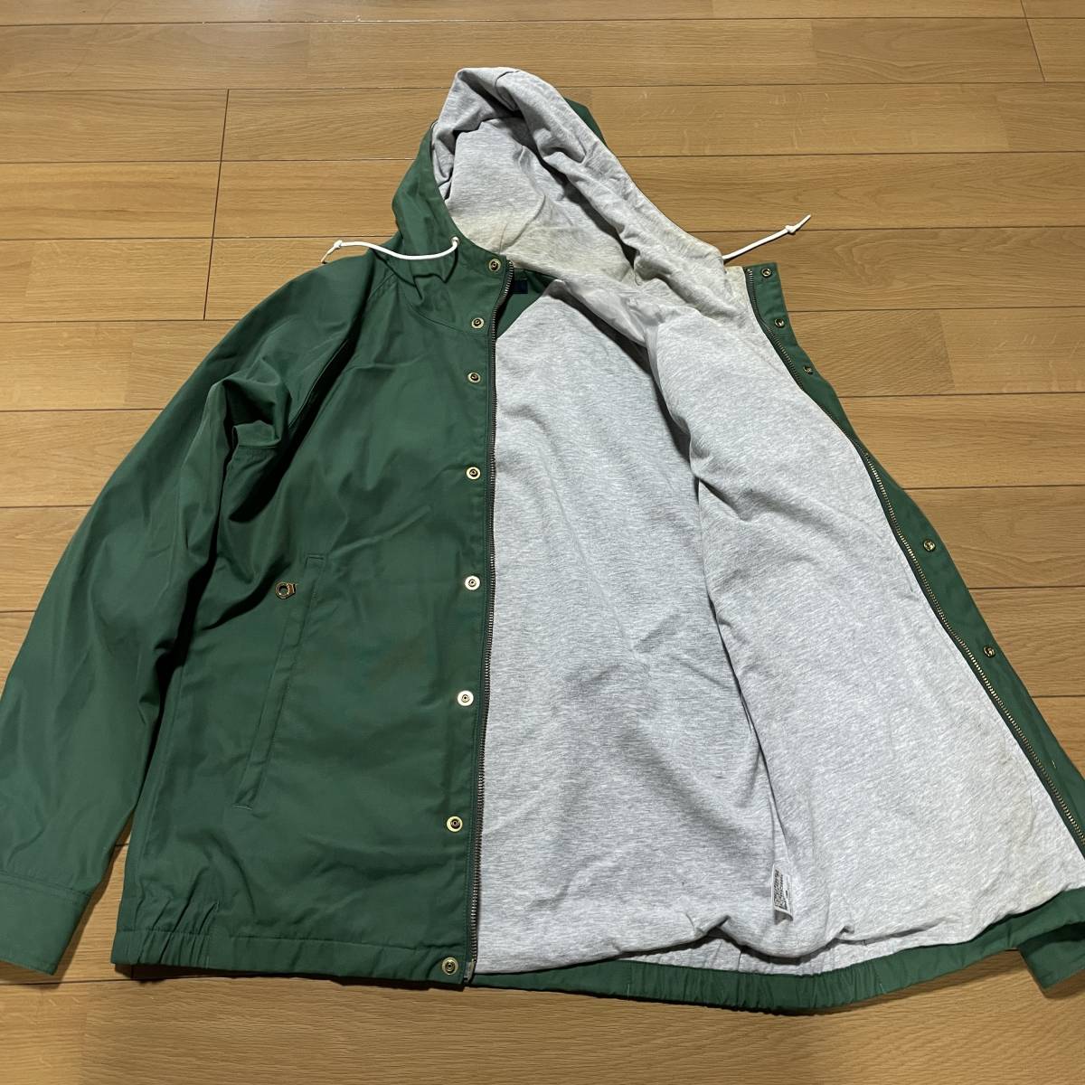 G-3　TOMMY/トミーヒルフィガー　サイズ L！　60/40（ナイロン・コットン）クロス ジップパーカーJKT（裏スェット）_画像4