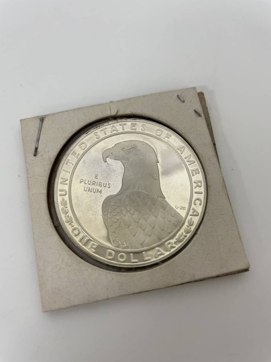 アメリカ　ロサンゼルスオリンピック銀貨　1ドル　1983年　_画像2