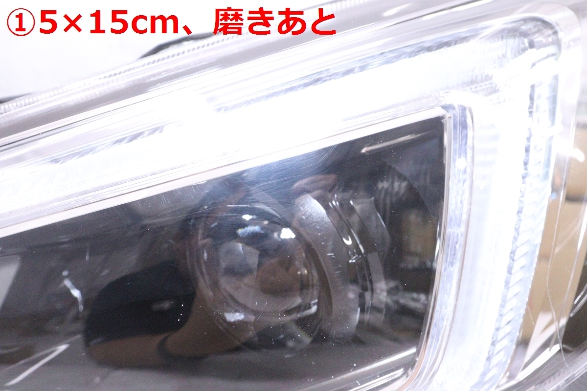 30-2795★後期 LED GT2 インプレッサ★左ヘッドライト KOITO 100-60422 打刻:5W ユニット GK2 ブラック 純正★スバル (UK)_画像3