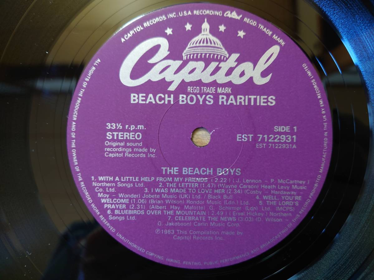 【即決】ビーチ・ボーイズ BEACH BOYS「RARITIES」水着 セクシージャケット■1983年/イギリス盤LP/EST 7122931/UK Capitol_画像4