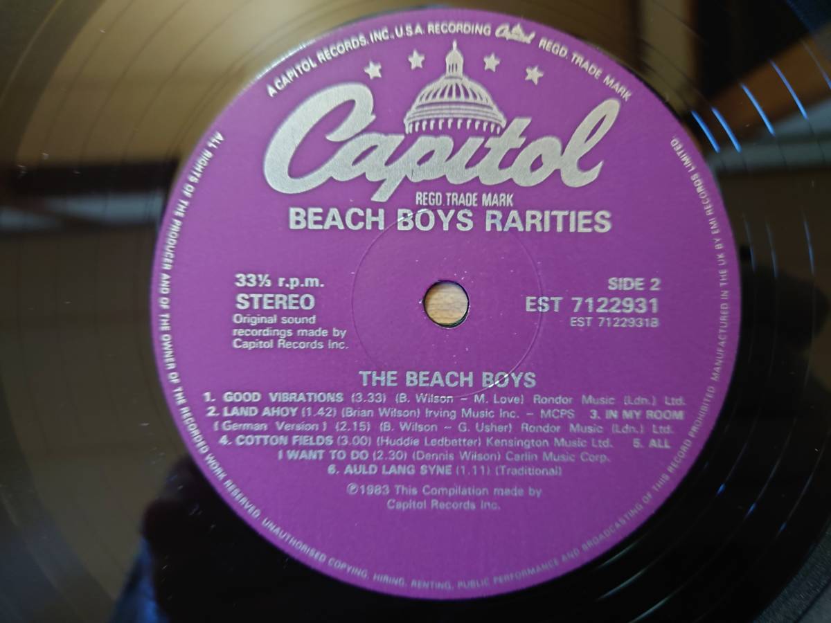 【即決】ビーチ・ボーイズ BEACH BOYS「RARITIES」水着 セクシージャケット■1983年/イギリス盤LP/EST 7122931/UK Capitol_画像5