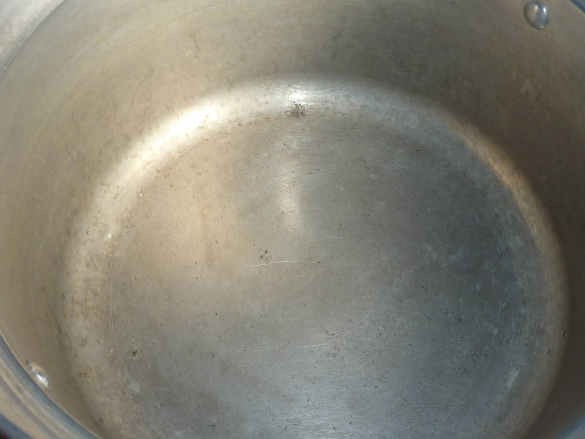 TOYAMA LIGHT　METAL トオヤマ　炊飯なべ　両手鍋　20㎝　中古_画像5