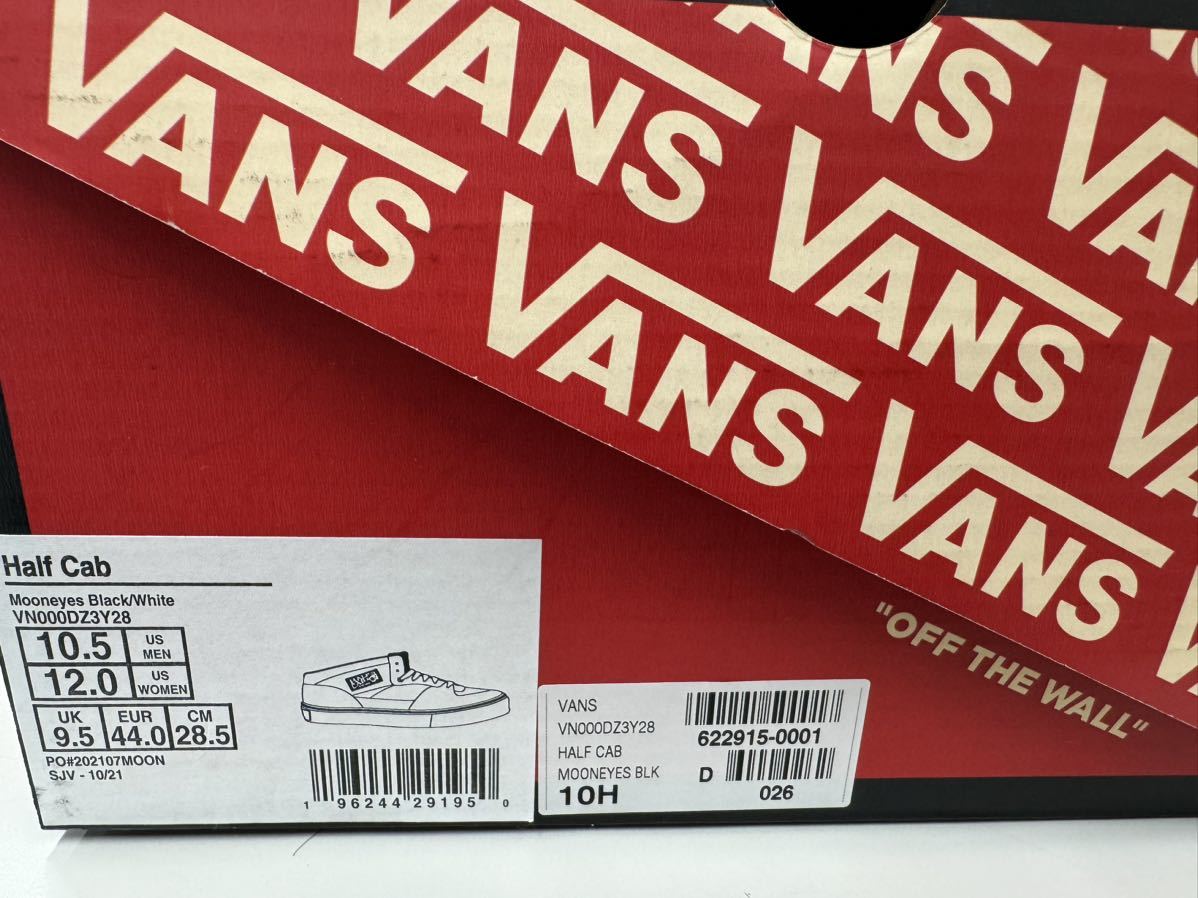 送料込 VANS バンス × MOONEYES Half Cab US10.5 28.5cm スニーカー ムーンアイズ 美中古品_画像9