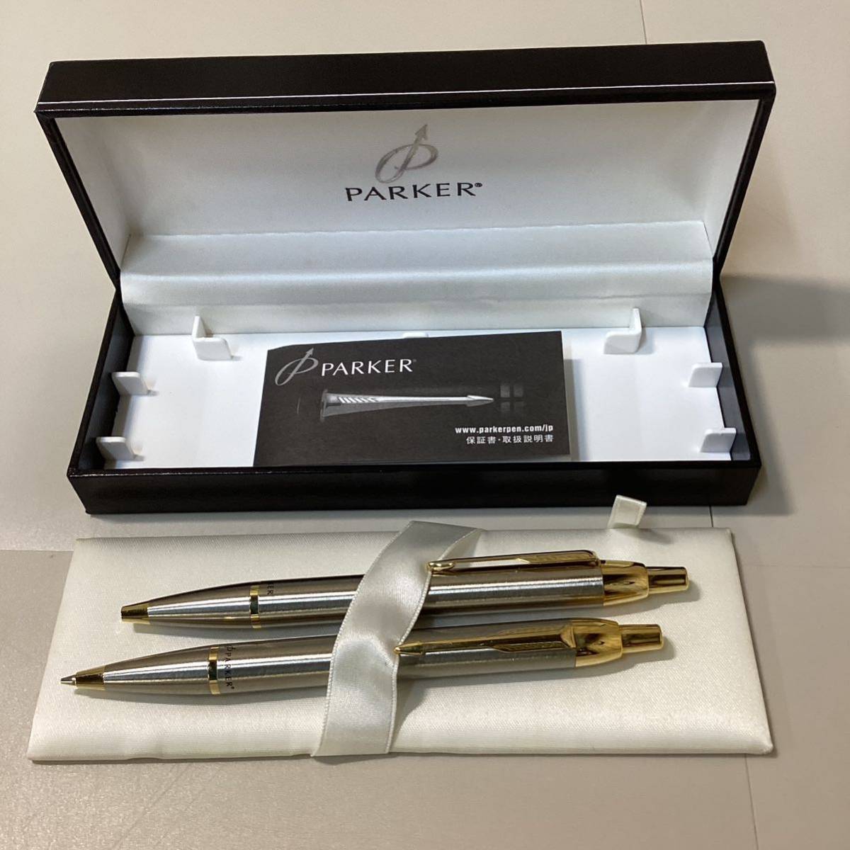 PARKER パーカー シャープペンシル ボールペン セット 文房具 箱入り 試し書きok_画像2