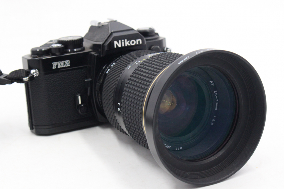 【ト静】 ★ Nikon ニコン FM2 フィルムカメラ ブラック ボディ Tokina トキナー AT-X PRO AF 28-70mm1:2.8 レンズ 中古現状品 GA368GCG0X_画像2