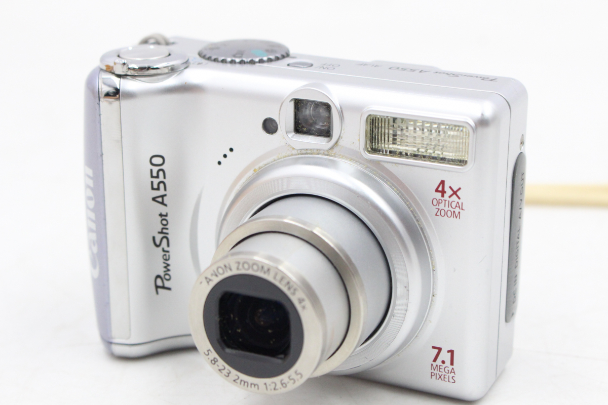 セール銀座 Canon Power Shot A550 デジタルカメラ シルバー - カメラ