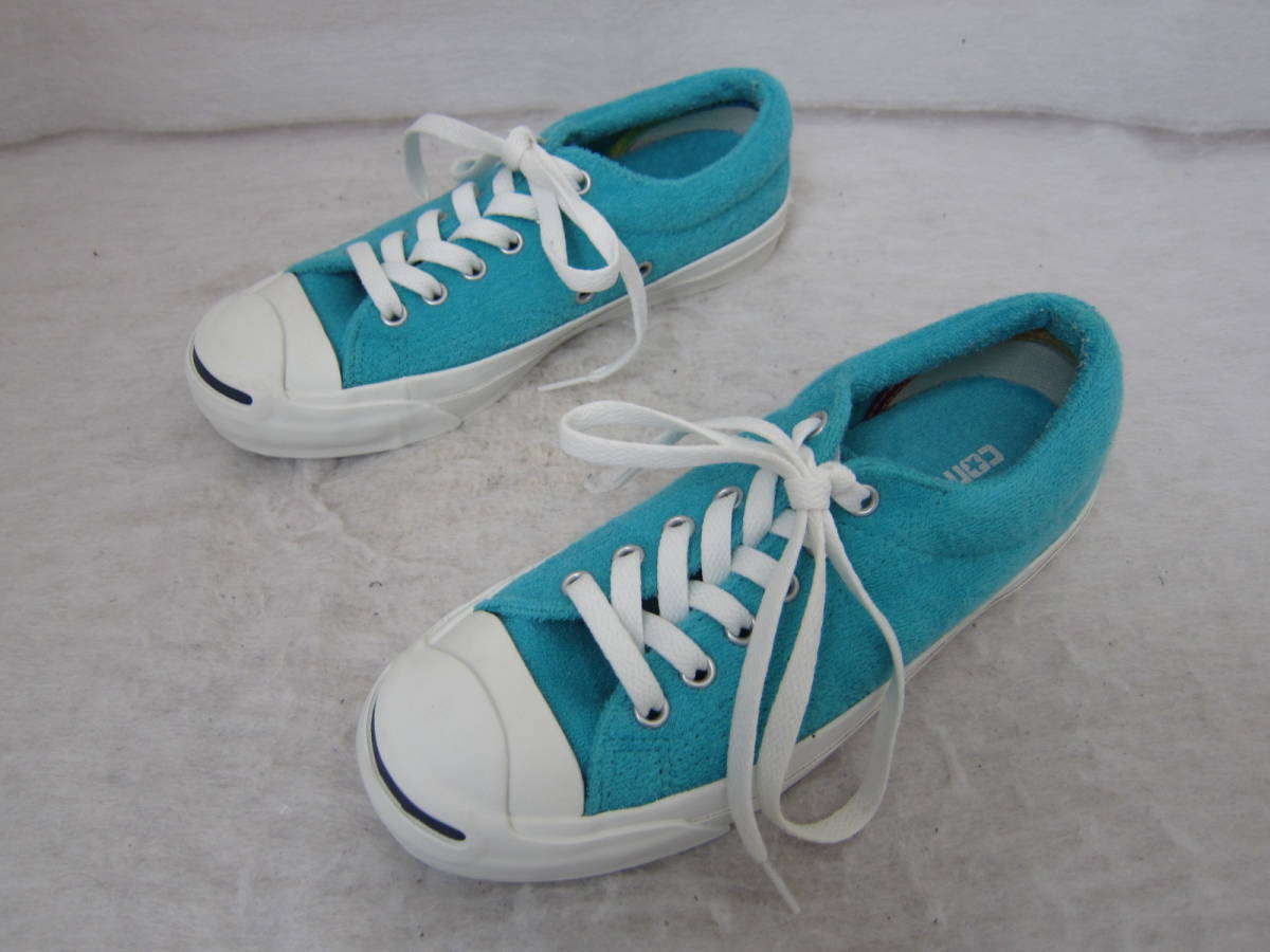 CONVERSE JACK PURCELL LOOPPILE（コンバース ジャックパーセル ループパイル）(1CL672)　ターコイズ　　23㎝　US4　　　着用少　　ok2311D_画像2