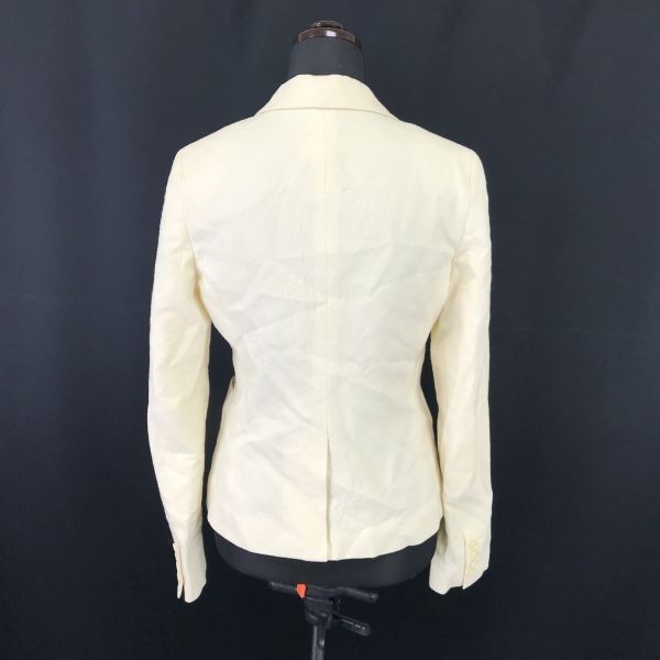 Made in Japan★theory★裏地キュプラ/高級ウールジャケット【women’s size -0/アイボリー/ivory】Jackets◆BH85_画像2