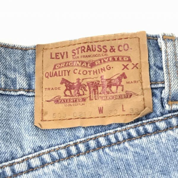 Levi's/リーバイス★503-0127/デニムパンツ/ジーンズ/ストレート【W30/股下77cm/青/ブルー系】薄色/カジュアル◆BF853_画像4