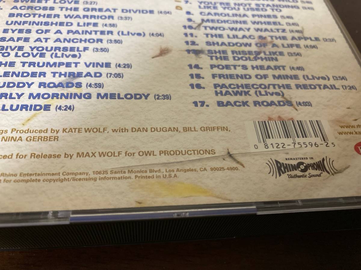 【まとめて取引送料無料】ＵＳ盤2CD The Kate Wolf [Anthology] ケイト・ウルフ　アンソロジー _画像3