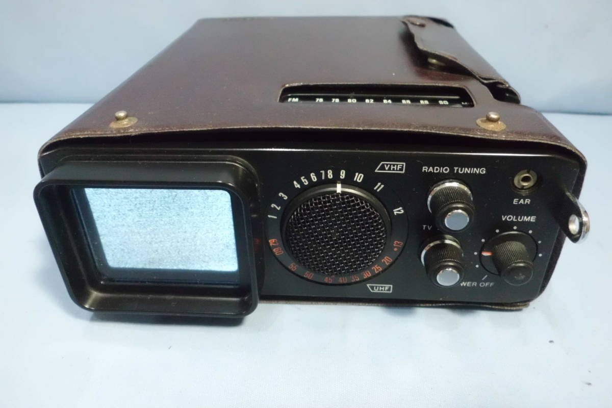 45年前の、1978年　昭和53年製　ビクターFM.AM.ラジオ　テレビジョン受信機　ラジオ、FM.AM.受信します。_FM.AM.受信します。TVは光とノイズのみ