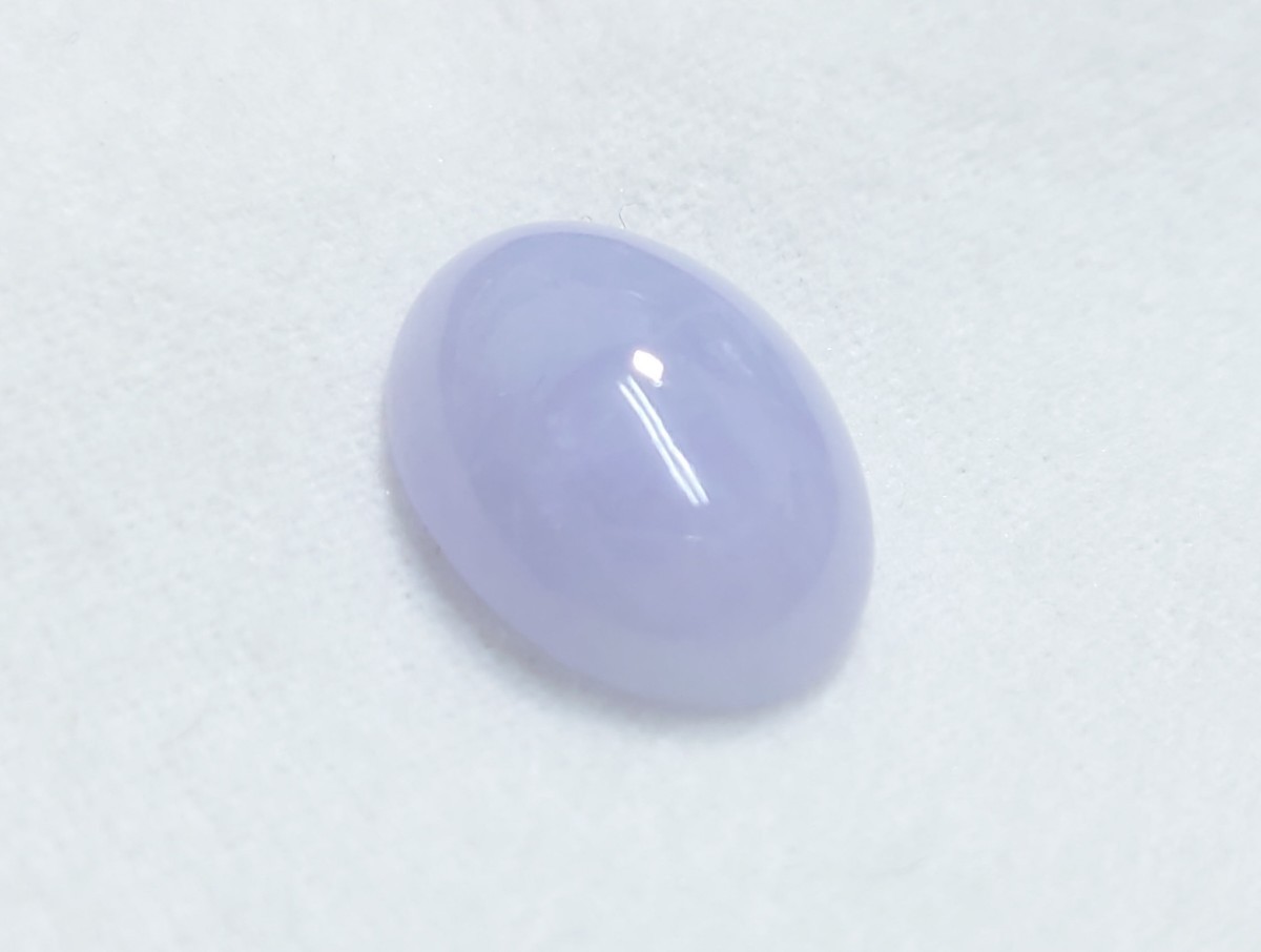 極美品! ラベンダーヒスイ 14.175ct ソーティング付 ルース(LA-6558)