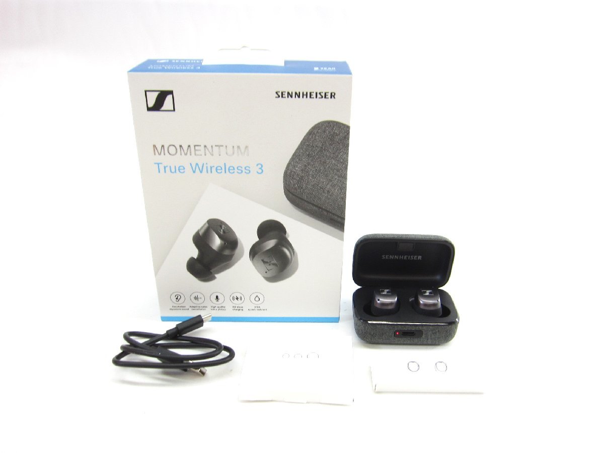 Sennheiser ゼンハイザー ワイヤレスイヤホン MOMENTUM True Wireless 3 ノイズキャンセル ∠UK1146_画像1