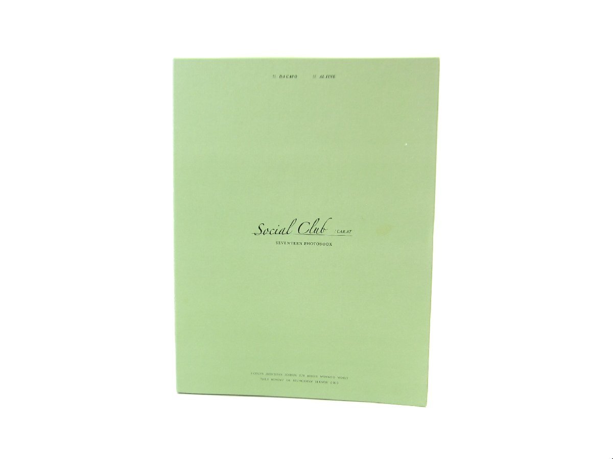 SEVENTEEN セブンティーン セブチ PHOTOBOOK「SOCIAL CLUB : CARAT」DVD フォトブック トレカ ∠UV2571
