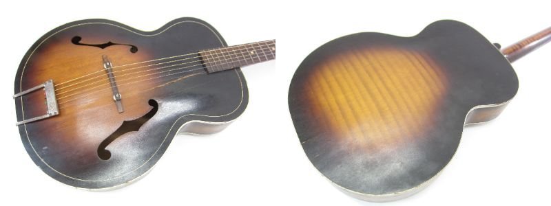 1円スタート!! Harmony H1215 1950's Vintage Archtop アーチドトップ ギター ジャンク品 ◎U6986_画像2