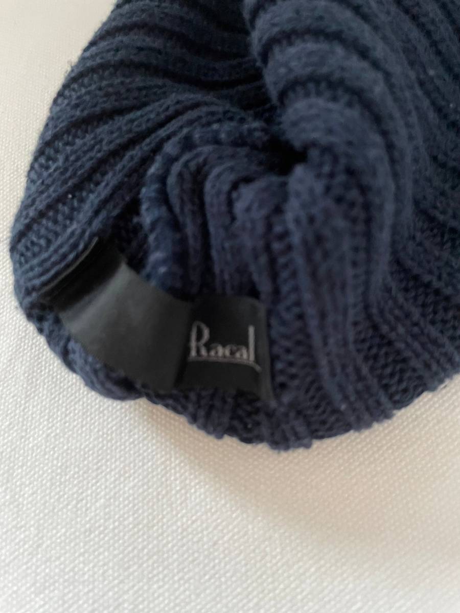 RACAL Knitcap ニット帽 ニットキャップ ビーニー　ネイビー_画像4