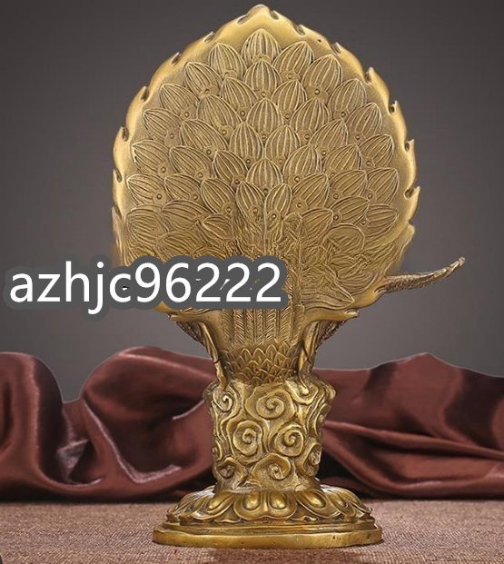 高品質 純銅 手作り 工芸品 置物を置く収蔵品 仏像 仏教 孔雀明王_画像2