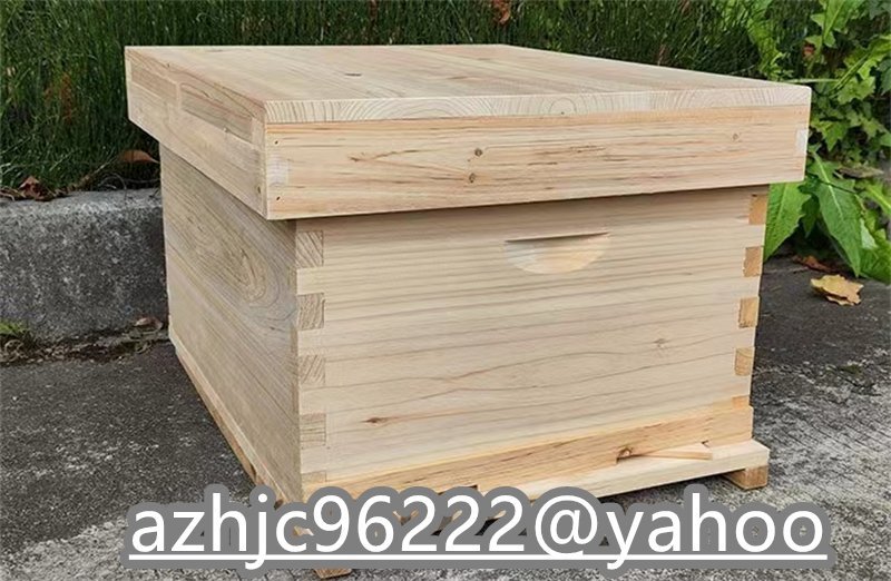 養蜂 巣箱 養蜂用品みつばち巣箱 非常に乾燥巣箱 蜂蜜キーパー巣箱 杉木ミツバチの巣箱耐久性のあります 防水性と防食性_画像3