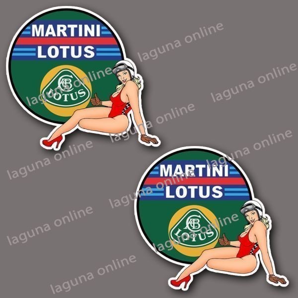 ☆即納☆　martini lotus pinup　ステッカー　デカール　並行輸入 2_画像1