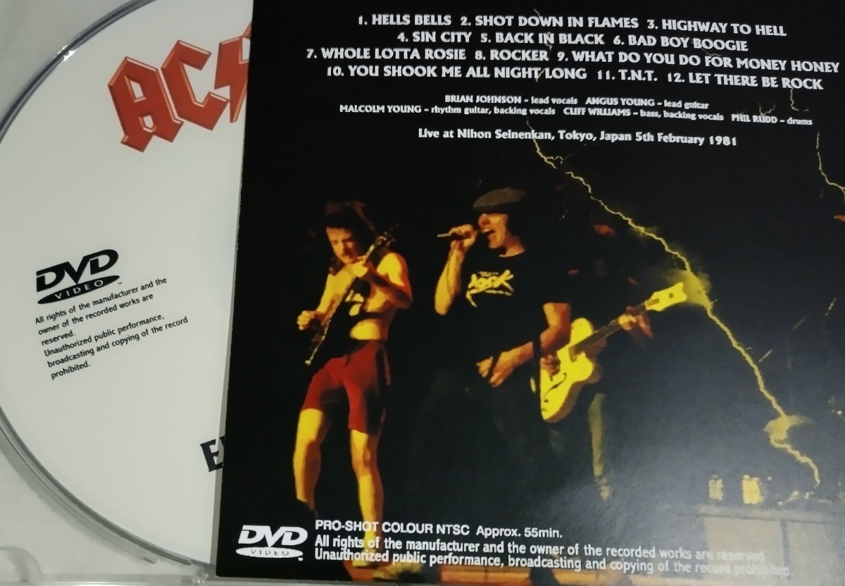 AC/DC 特典付 1981年 東京 Live At Tokyo,Japan_画像5