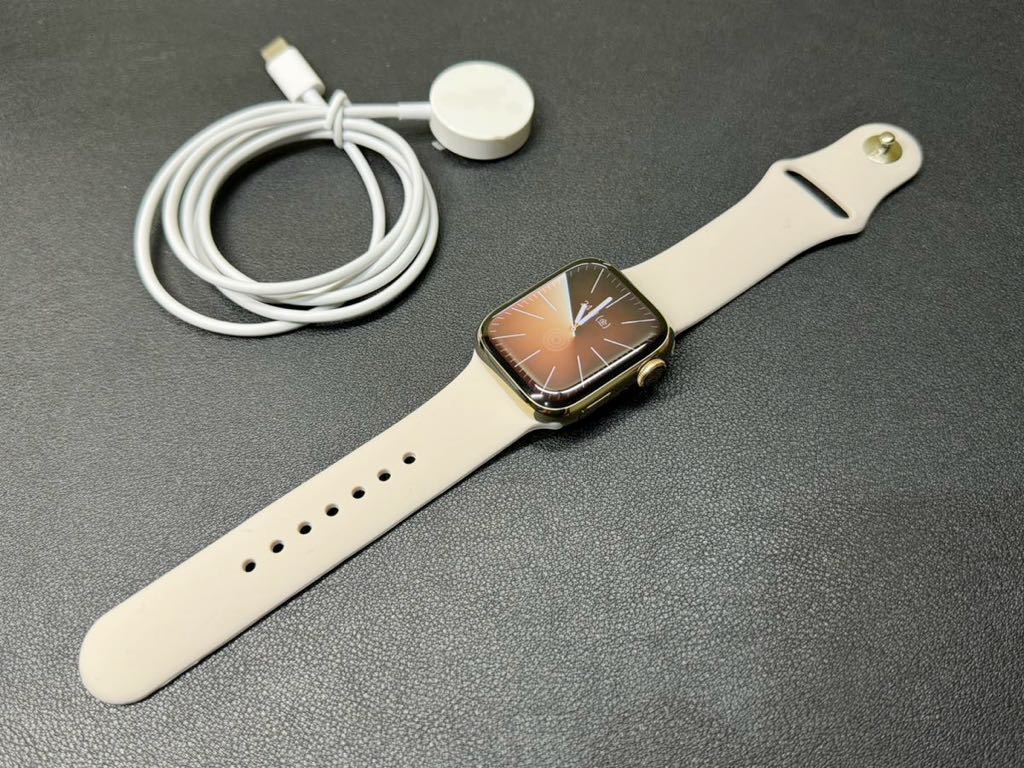 即決 美品 オススメ Apple Watch series7 41mm ゴールドステンレス